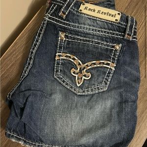 rock revival jean shorts